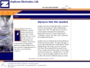 Website Snapshot of Zephyrus Electronics Ltd.