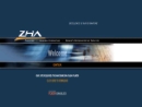 Website Snapshot of Zha Inc.